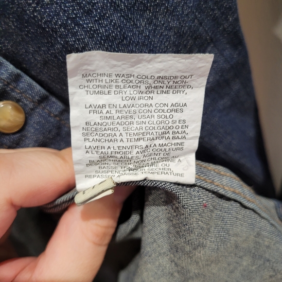 Jean pearl button snap up shirt 👕 👌 😍 - Picture 11 of 14